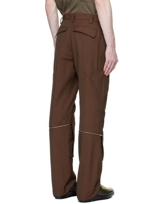 Pantalon tonino brun Kiko Kostadinov pour homme en coloris Brown
