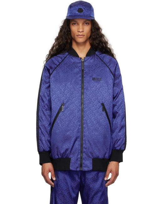 Moncler Genius Moncler X Adidas Originals Blue Seelos Down Bomber Jacket  for Men | Lyst UK