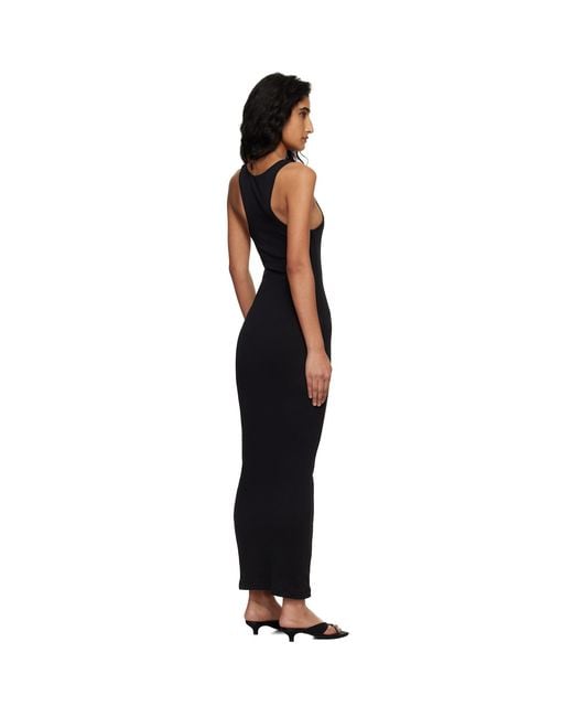 Entire studios Black Muscle Tank Midi Dress