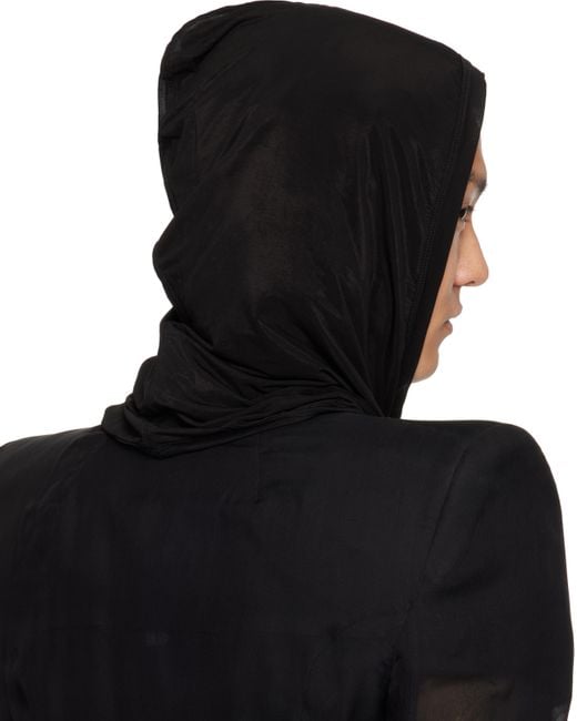 メンズ Rick Owens ブラック Hollywood Jera フード Black