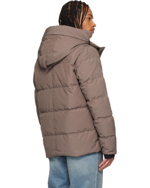 Blouson Wyndham Taupe Rembourré En Duvet Canada Goose pour homme en coloris Brown
