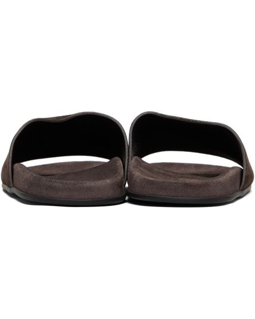 The Row Black Hugh Slides