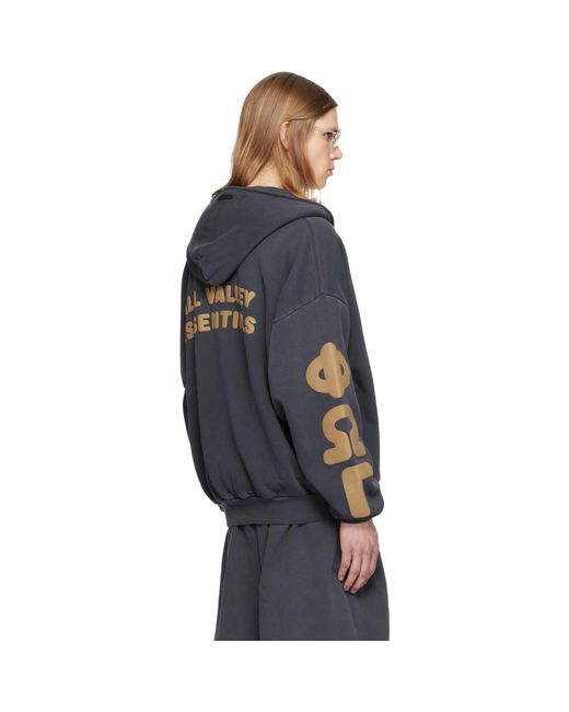 Fear Of God Blue 90's Zip-Up Hoodie for men