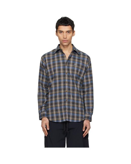 ERL Black Check Shirt for men