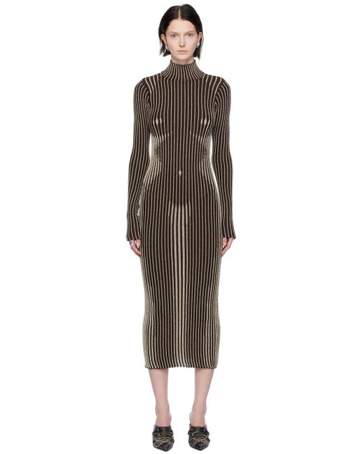 Jean Paul Gaultier Black The Body Morphing Knitted Dress