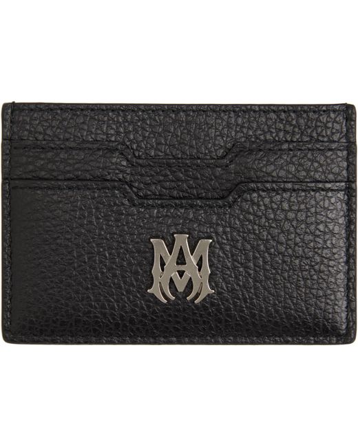 Amiri Black Ma Card Holder for men
