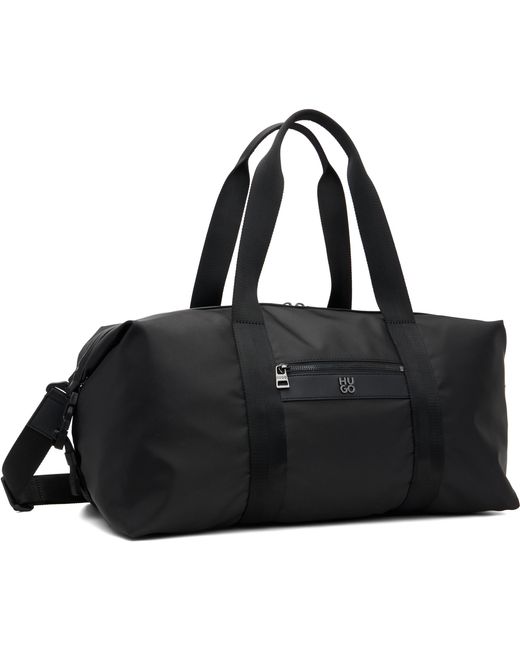 HUGO Black Logo Hardware Duffle Bag for men