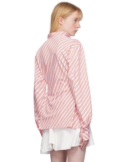 TALIA BYRE Pink Striped Shirt