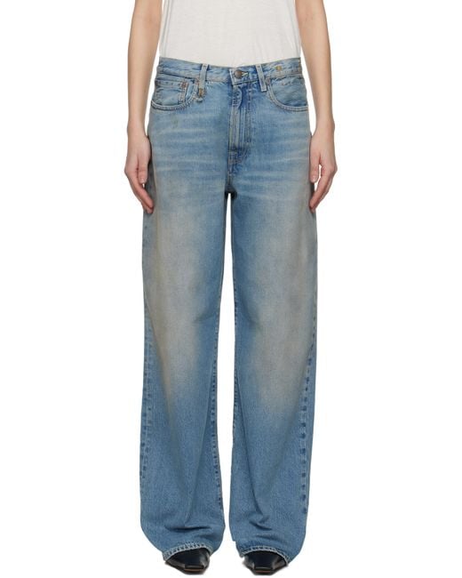 R13 Blue D'Arcy Loose Jeans