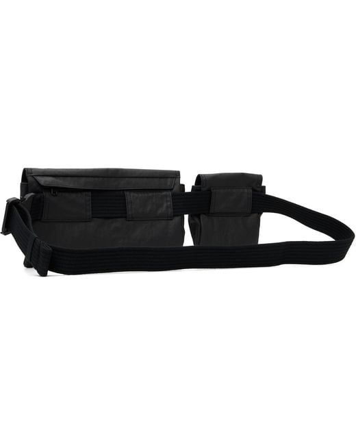 Y-3 Black Multi Pocket Sling Pouch for men