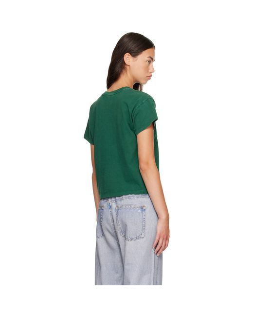 Rag & Bone Green Ragbone Kelly Washed Boxy T-shirt