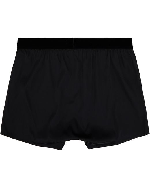 Tom Ford Black Silk Boxers for men
