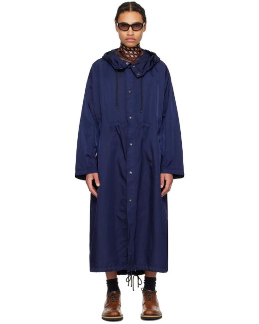 Dries Van Noten Blue Garment-dyed Coat for men