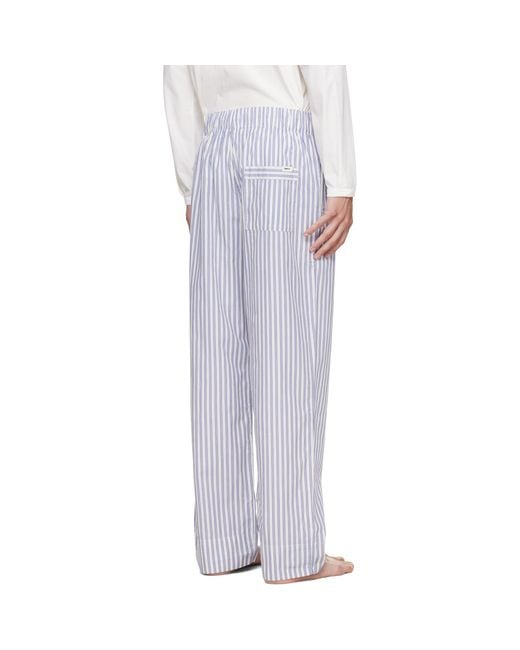 Tekla Purple Poplin Pyjama Pants for men