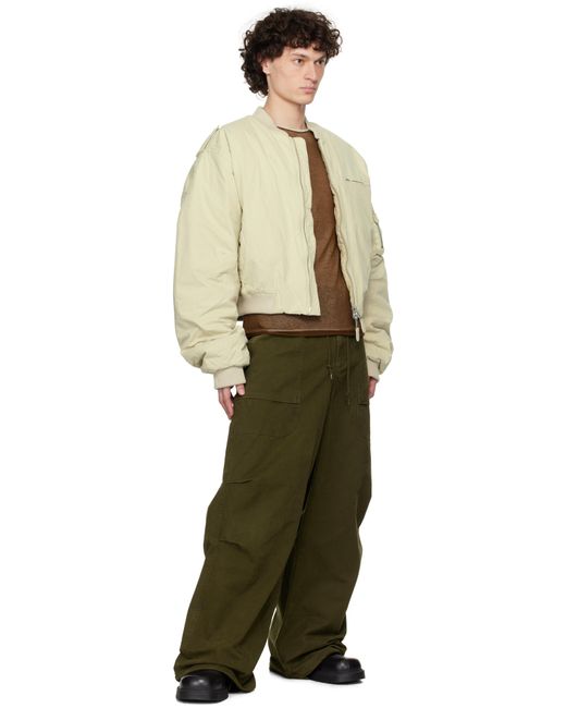 Entire studios Natural A-4 Bomber Jacket for men