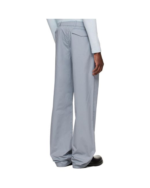 Rier Black Cotton Utility Trousers for men