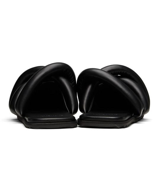 Yume Yume Black Closed Toe Tyre Slide Loafers