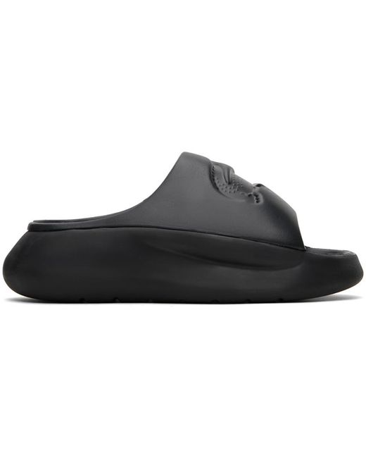 Lacoste Black Serve Slides for men