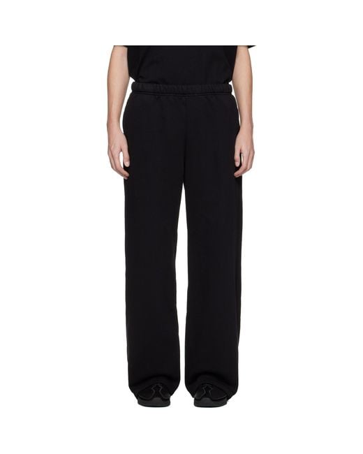 Les Tien Black Heavyweight Party Sweatpants for men
