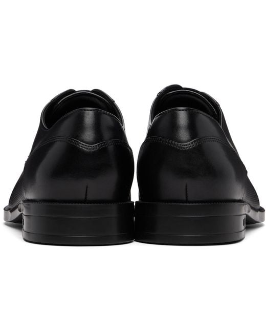 Boss Black Cap-toe Leather Derbys for men
