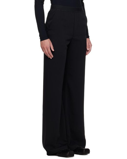 MM6 by Maison Martin Margiela Black Mock-fly Trousers