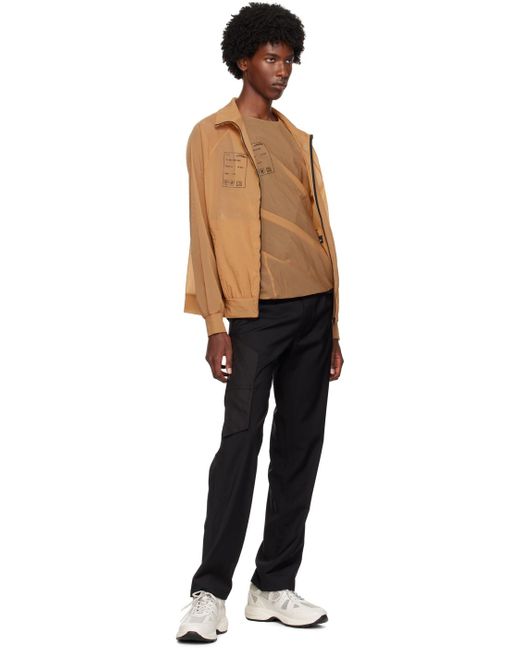 OLLY SHINDER Black Tan Knife Pocket Cargo Pants for men