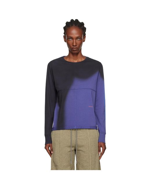Eckhaus Latta Blue Lapped Long Sleeve T-Shirt