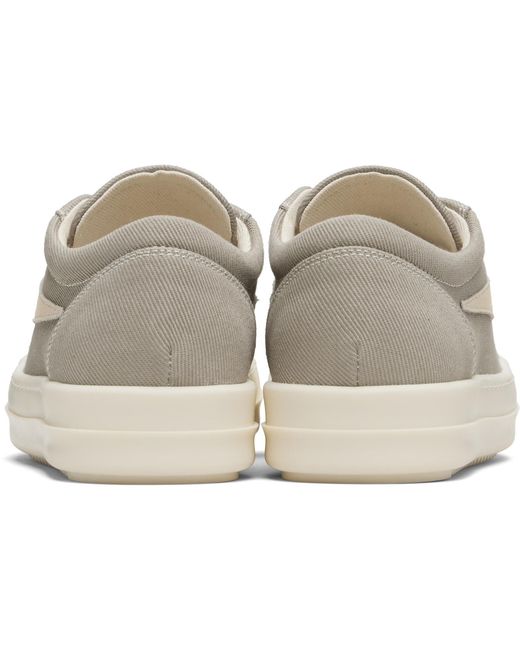 Rick Owens Black Taupe Concordians Laceless Vintage Sneaks Sneakers