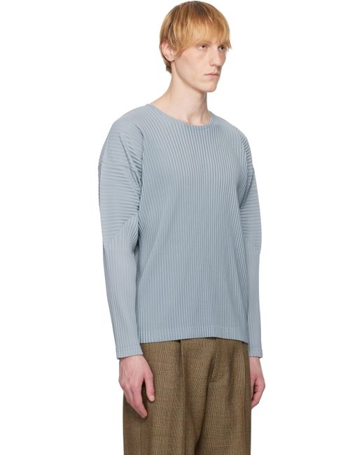 Homme Plissé Issey Miyake Black Color Pleats T-Shirt for men