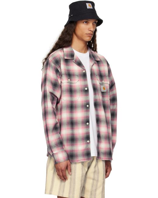 Carhartt Red Blanchard Check Shirt for men