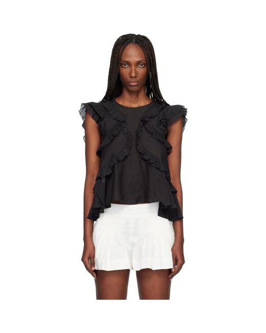 Isabel Marant Black Nalou Blouse