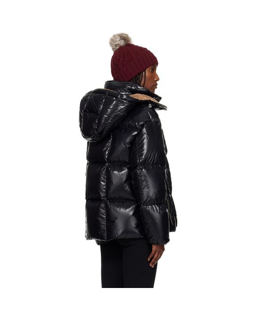 Moncler Black Parana Hooded Short Down Jacket