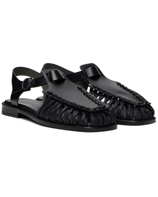 Hereu Black Alaro Sandals for men