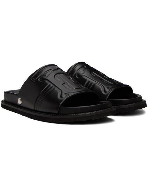 Burberry Black Motif Sandals for men