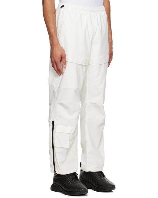 Burberry White Beresford Cargo Pants for men