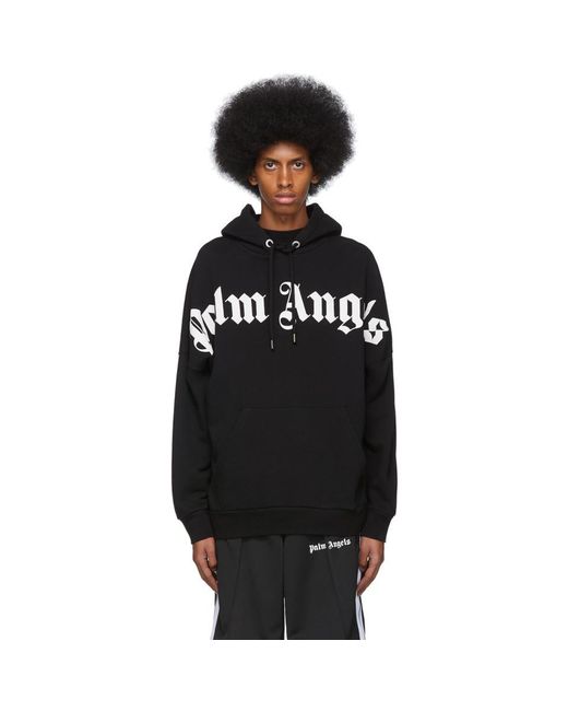 palm angels front logo hoodie