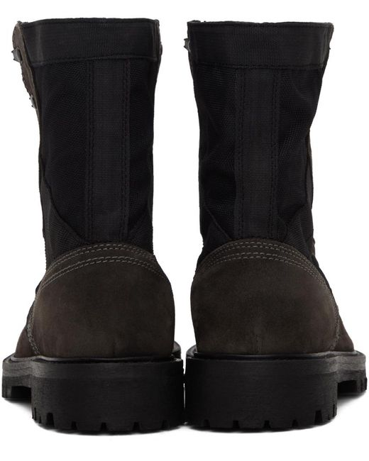 Belstaff Black Brown Trooper Boots for men