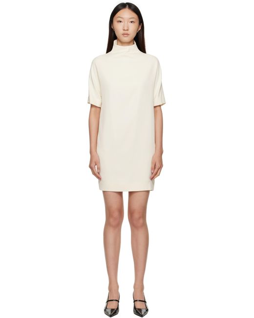 Loulou de Saison Black Off- Elton Short Sleeves Minidress