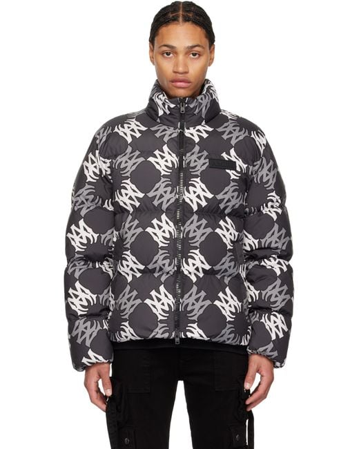 Amiri Black Ma Quad Down Jacket for men