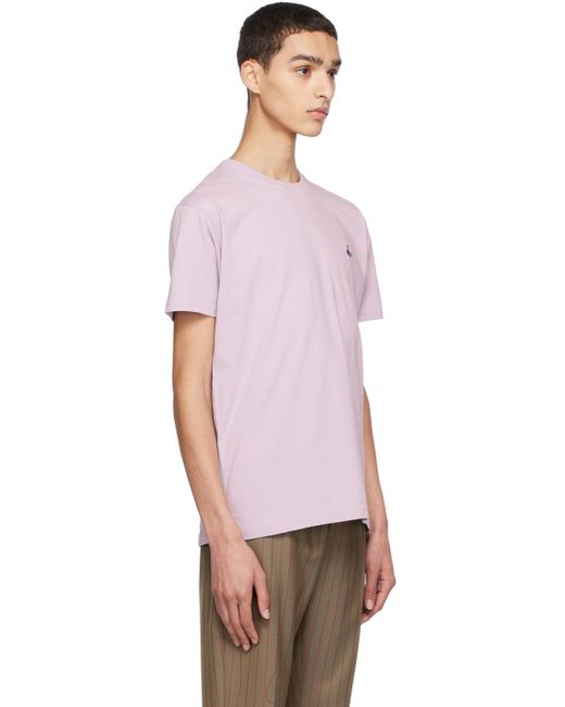 Vivienne Westwood Pink Purple Orb T-shirt for men