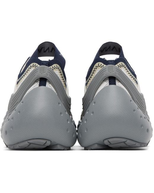 Lanvin Ssense Exclusive Gray Navy Flash x Sneakers in Black