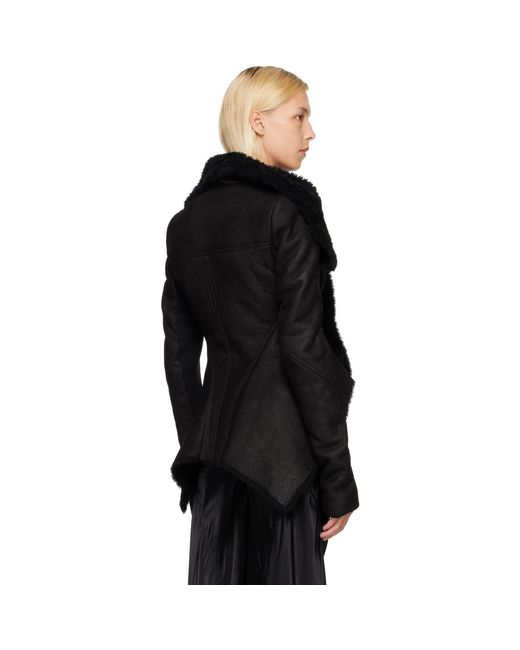 Rick Owens Black Tower Naska Shearling Jacket