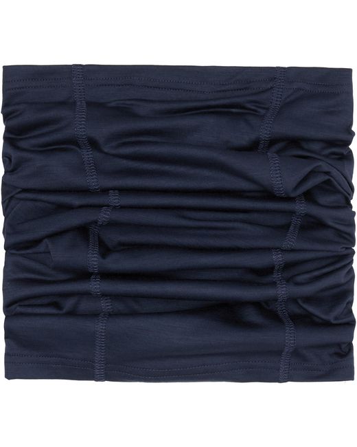 Rier Blue Ssense Exclusive Cache-Cou Jersey Wool Neck Warmer for men