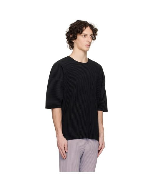 Homme Plissé Issey Miyake Black Monthly Color May T-Shirt for men