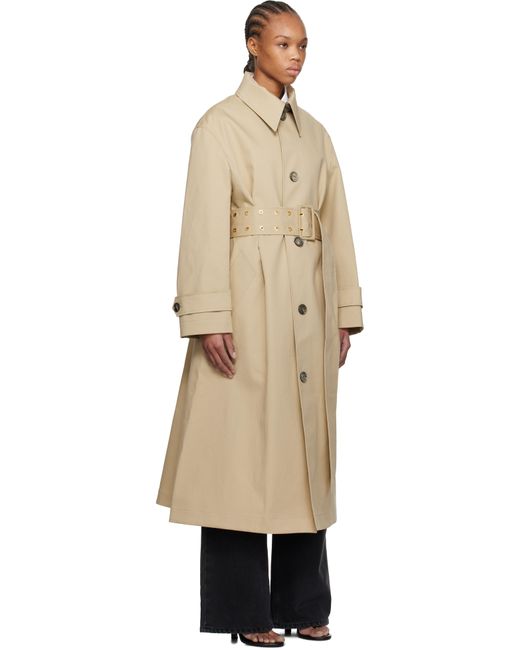 AMI Natural Belted Coat