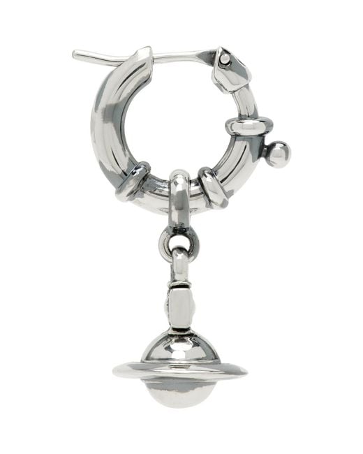 Vivienne Westwood Metallic Pauliana Single Earring for men