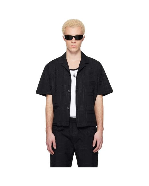 Ernest W. Baker Black Tailoring Shirt for men