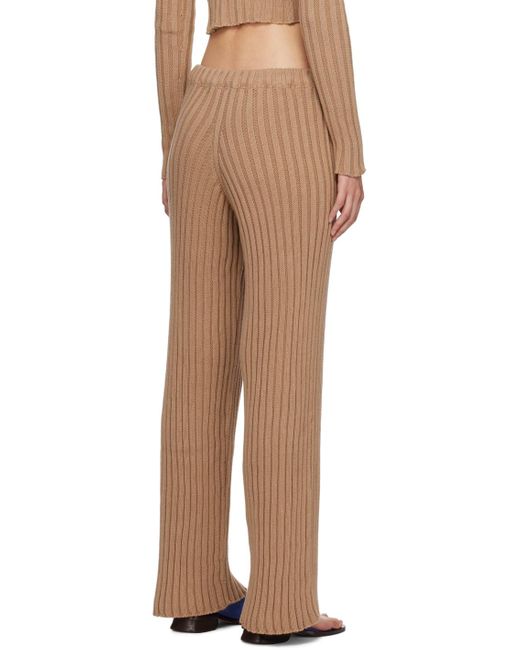 Pantalon de détente macau brun Baserange en coloris Natural