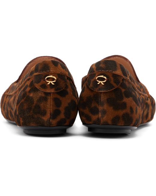 Gianvito Rossi Brown Thèa Loafers