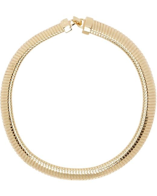 Anine Bing Metallic Coil Chain Necklace